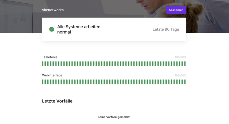 Neue Statusseite: Stets aktuell informiert bleiben!