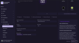 Logindaten zum Softphone